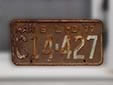 Truck plate (1977 series)<br>L = local use. 6 = up to 6,000 lbs.