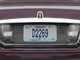 Dealer plate (2008 series). D = dealer