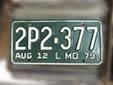 Truck plate (1979 series)<br>L = local use. 12 = up to 12,000 lbs.