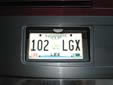 Normal plate (2002 series) from Lee County
