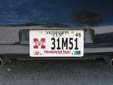 University plate 'Mississippi State University'. 45 = Madison County
