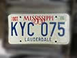 Normal plate (1982 series) from Lauderdale County