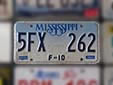 Farm truck plate (1992 series). F-10 = farm truck up to 10,000 lbs.