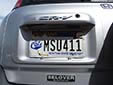 University plate 'Montana State University - Go Cats'