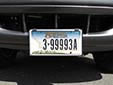 Normal plate (optional 2012 series). 3 = Yellowstone County<br>This plate, with the design of a 2006 series plate, is available<br>as an alternative to the retro style 2010 series plate.