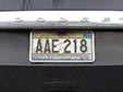 Specialty plate issued by the 'Turtle Mountain Band of Chippewa'<br>Indian tribe; plates are recognized by the federal government.
