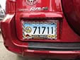 Military private plate 'U.S. Army'