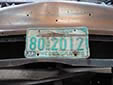 Farm truck plate (1976 series). 80 = Sioux County