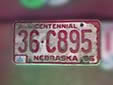 Normal plate (1966 series). 36 = Holt County