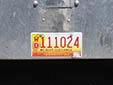 Weight distance plate (optional 1999 series). WD = weight distance