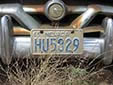 Normal plate (1965 series). HU is issued in Humboldt County