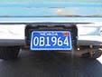 Normal plate (1982 series). OB is issued in Ormsby County