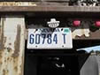 Trailer plate for commercial full and semi-trailers. T = trailer
