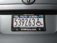 Handicapped driver's plate (2001 series)