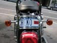 Personalized motorcycle plate (2001 series)