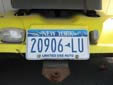 Limited Use Auto plate (2001 series). LU = limited use