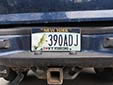 Special interest plate 'I ♥ NY Fishing'