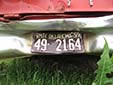 Normal plate (1959 series). 49 = Woods County