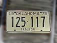 Tractor plate (1975 series)