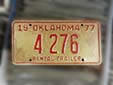 Rental trailer plate (1977 series)