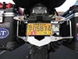 Motorcycle plate. M = motorcycle