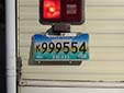 Special interest camper plate 'Oregon Trail'. K = camper