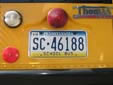 School bus plate (1999 series). SC = school bus