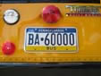 Bus plate (2004 series). BA = bus