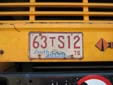 Truck plate (1975 series). T = truck