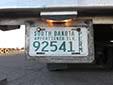 Apportioned trailer plate (inter-state commercial vehicles)<br>TLR = trailer. PERM = permanent