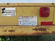 Trailer plate (old style). T = trailer