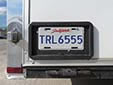 Exempt trailer plate. TRL = trailer