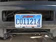 Government owned vehicle's plate. CO = county government