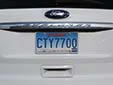 Government owned vehicle's plate. CTY = city government