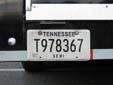 Semi-trailer plate. T = trailer