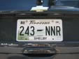 Normal plate (2006 series) from Shelby County
