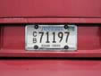 Commercial bus plate. CB = commercial bus