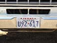 Private bus plate (old style)
