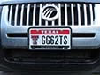 University plate 'Texas Tech University'