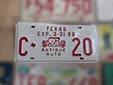Antique vehicle's plate (old style)
