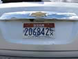 Tax exempt plate (2007 'Skier' series). EX = exempt