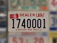Dealer plate