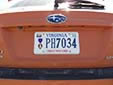 Military private plate 'Combat Wounded' (Purple Heart)