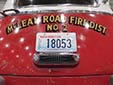 Collector vehicle's plate (1998 series)