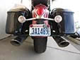 Motorcycle plate